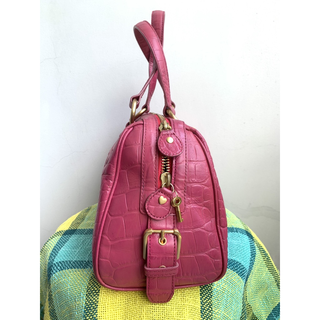 Túi xách da thật hồng sen Samatha Thavasa