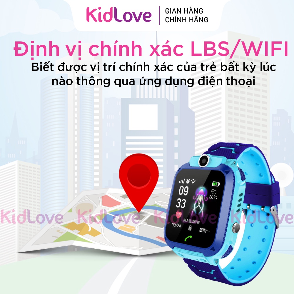 Đồng hồ thông minh, đồng hồ định vị trẻ em KIDLOVE Q12 2023 nghe gọi hai chiều, định vị chính xác, chống nước, camera | BigBuy360 - bigbuy360.vn