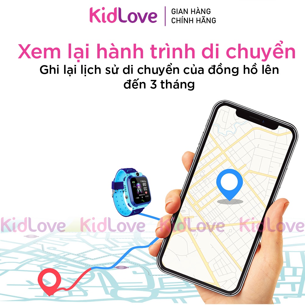 Đồng hồ thông minh, đồng hồ định vị trẻ em KIDLOVE Q12 2023 nghe gọi hai chiều, định vị chính xác, chống nước, camera | BigBuy360 - bigbuy360.vn