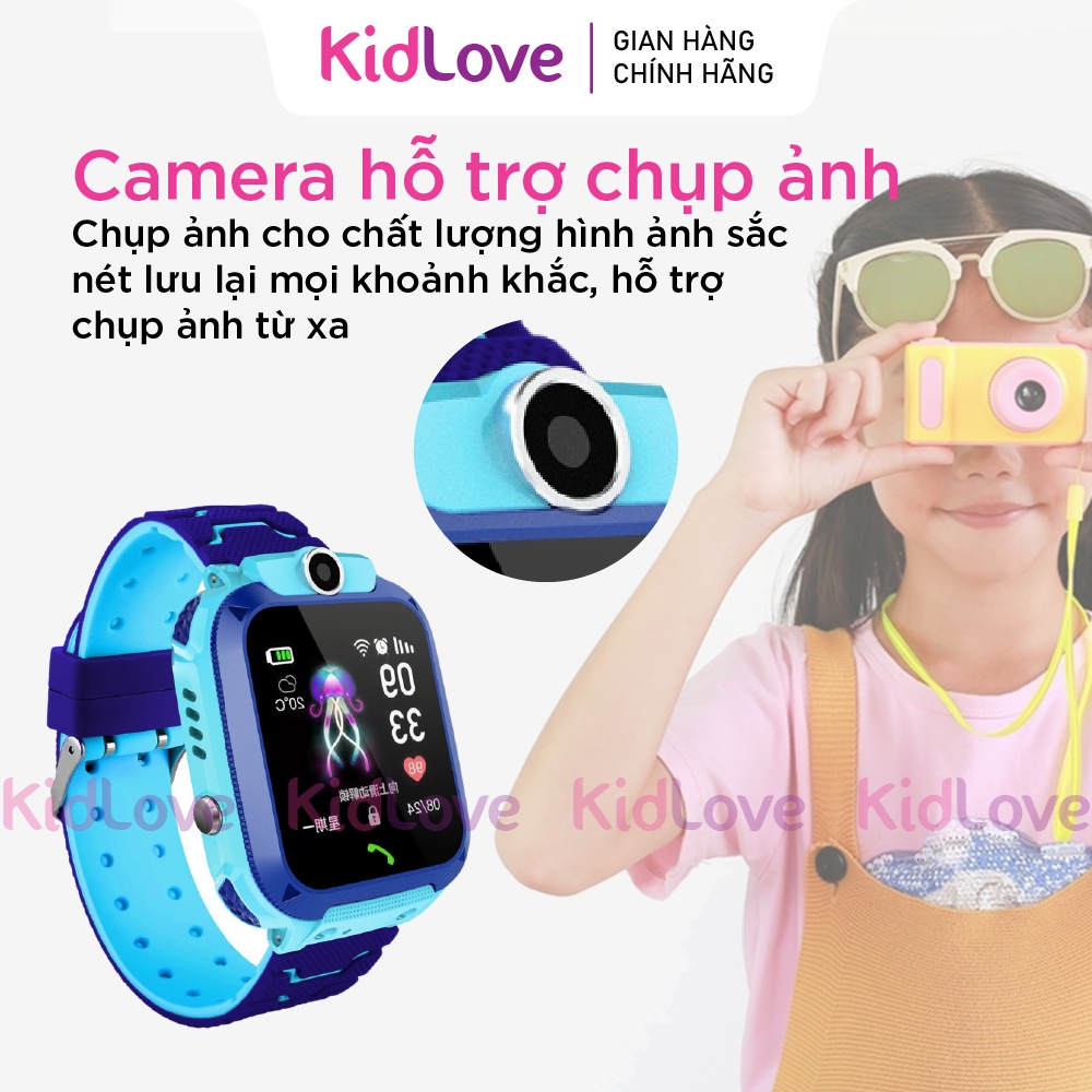 Đồng hồ thông minh, đồng hồ định vị trẻ em KIDLOVE Q12 2023 nghe gọi hai chiều, định vị chính xác, chống nước, camera | BigBuy360 - bigbuy360.vn