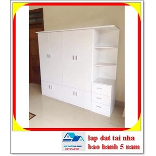 Tủ nhựa đài loan 4 cánh trang trí đựng quần áo gia đình tại hà nội