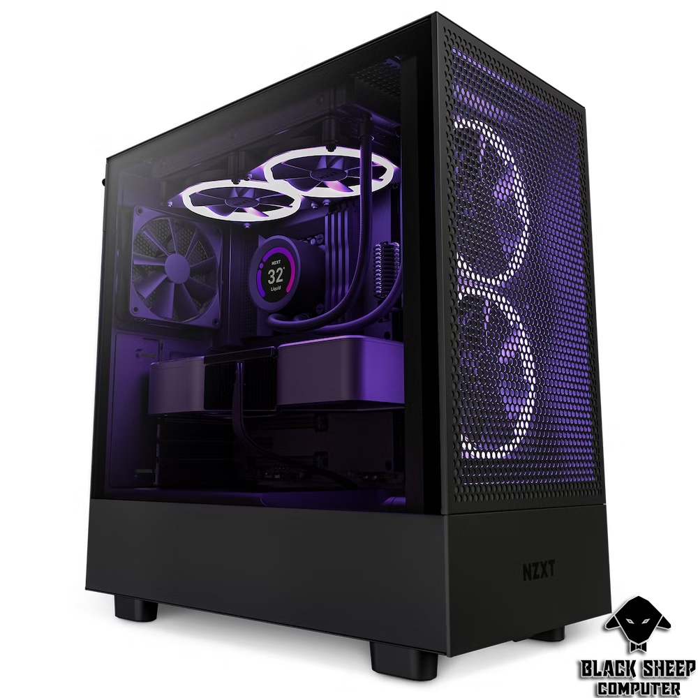 Vỏ Case NZXT H5 FLOW BLACK (KÈM 2 FAN) | BigBuy360 - bigbuy360.vn