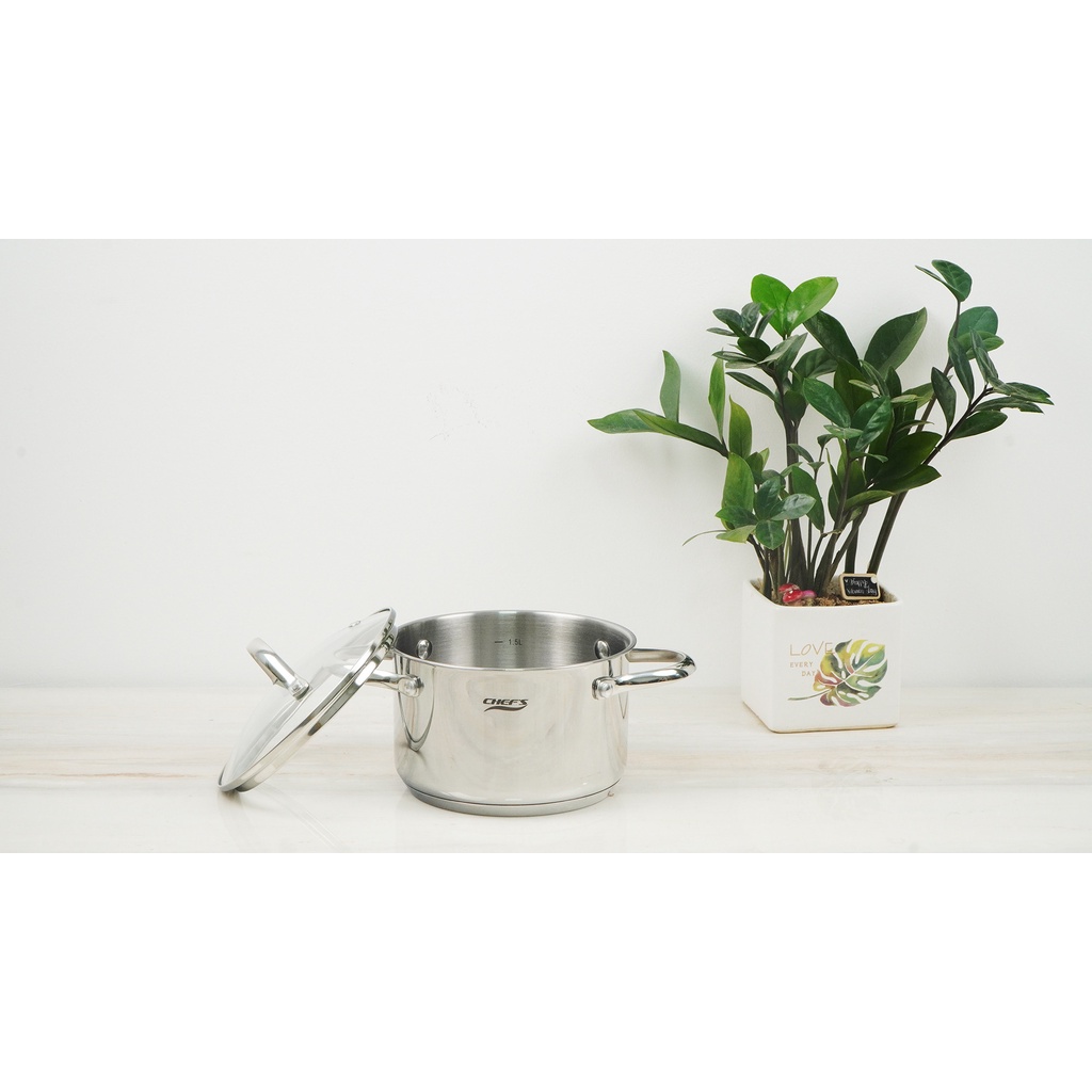 Bộ nồi chảo từ cao cấp 4 chiếc Chefs EH-CW4430- Inox cao cấp