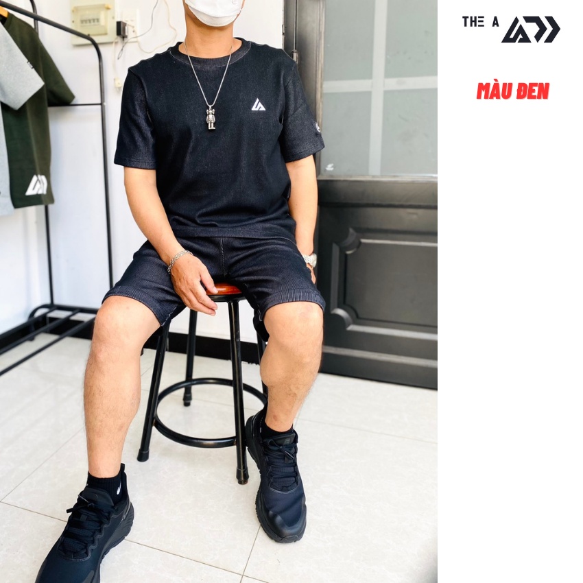 Mua SET ĐỒ BỘ áo thun quần short nam nữ Unisex BIGSIZE đẹp giá tốt cao cấp đi chơi chuẩn Xuất khẩu hàng Hiệu THE A SET03