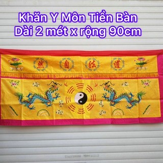 Khăn Y Môn Tiền Bàn Treo trước bàn thờ dài 2 mét x rộng 90cm