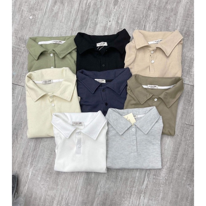 Áo polo trơn croptop nhiều màu Nana21 Nanastore21