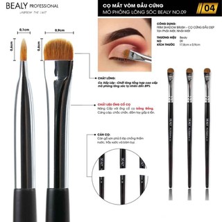 Bộ Cọ Tán Phấn Mắt Mô Phỏng Lông Sóc BEALY 6C