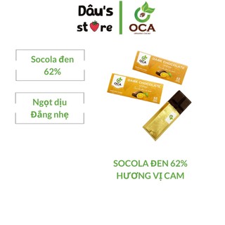 Socola đen nguyên chất 62% – vị cam - thanh 25g