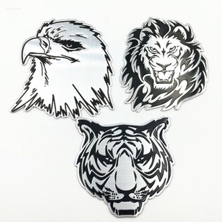 Logo kim loại - tem nhôm dán trang trí hình đầu hổ sư tử đại bàng 3d