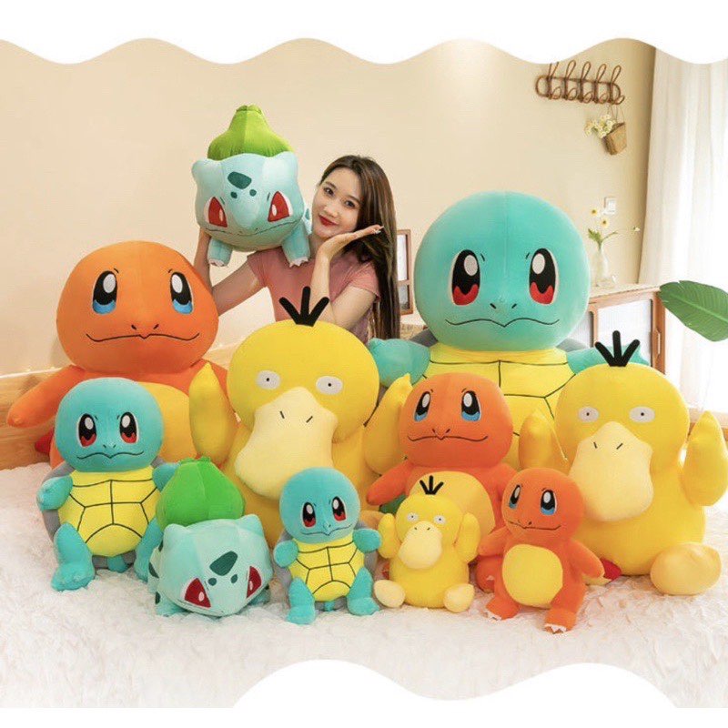THÚ BÔNG POKEMON HỆ LỬA, NƯỚC, CÂY... CÁC LOẠI ĐÁNG YÊU