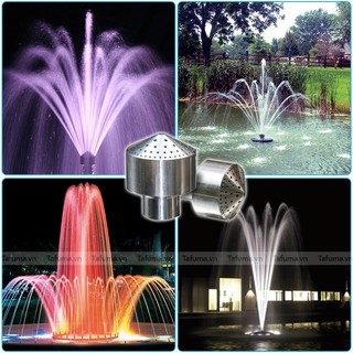 Đầu phun nước hình chùm inox 27mm cho đài phun nước