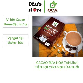 Bột cacao hòa tan 3in1 - hộp 15 gói