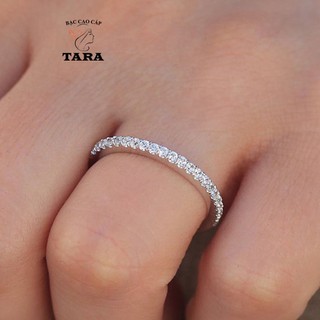 Nhẫn bạc nữ bạc 925 đính hàng đá siêu đẹp tara