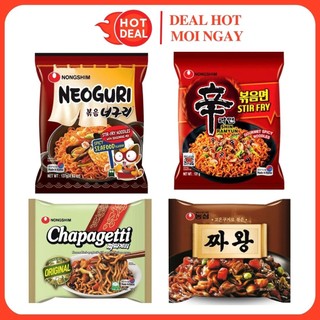 Mì Xào Khô/Trộn Tương Đen Nongshim Hàn Quốc Neoguri/Chapagett/Jaoang Đủ Vị