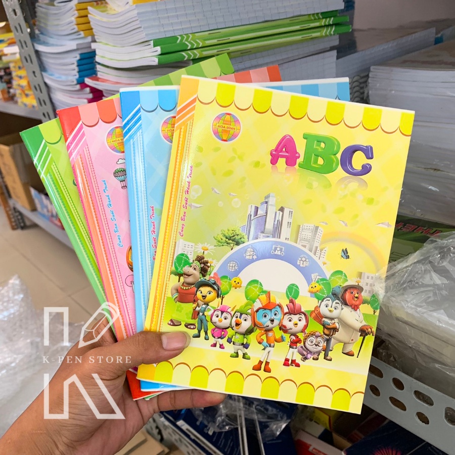 Combo 5 Quyển Tập 4, 5 Ô Ly ABC 96 Trang Hòa Bình Loại Tốt - VPP Happy Kids