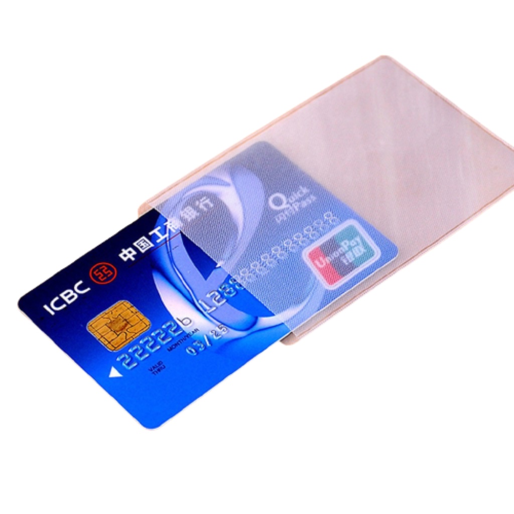 Combo sét 4  vỏ bọc căn cước có nắp đậy, vỏ bọc thẻ ATM nhựa dẻo, trong suốt, bọc bảo hiểm y tế, giấy tờ xe