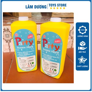 Chai nước bong bóng xà phòng 1 lít dùng cho súng bắn bong bóng