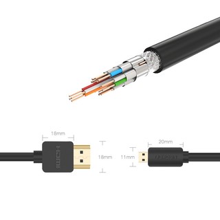 Cáp chuyển Micro HDMI sang HDMI Ugreen 30104 (dài 3M)