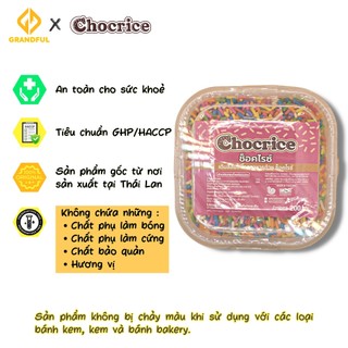 Cốm Màu Chocrice 200g Trang Trí Bánh Bakery