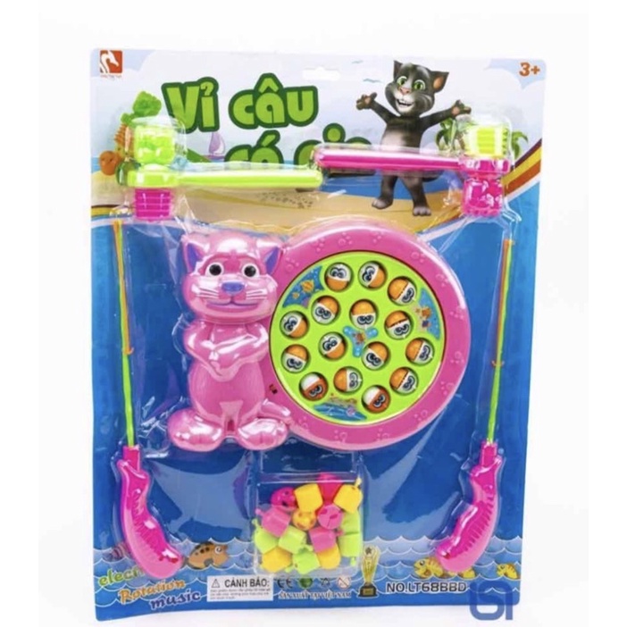 Câu cá pin kèm búa đập chuột