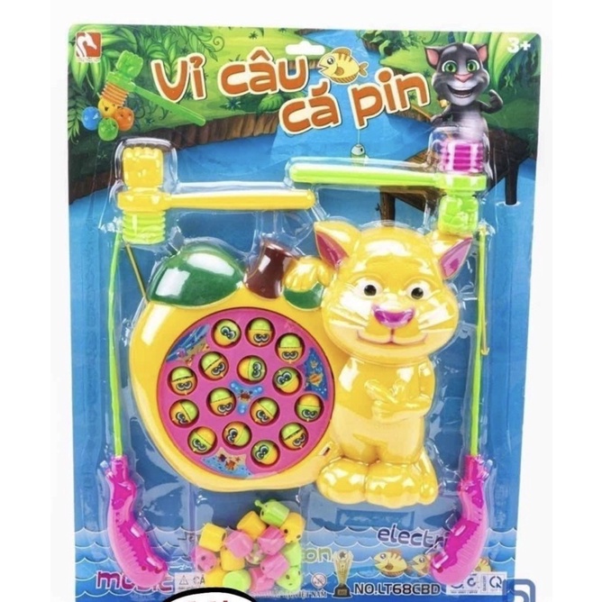 Câu cá pin kèm búa đập chuột