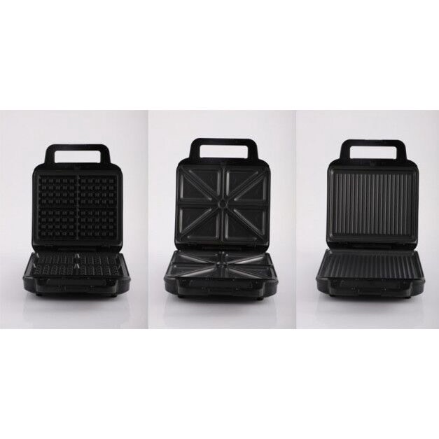 Máy Nướng Bánh Mì Sandwich Tiross TS9656 Máy Làm Bánh Waffel 3 Khay