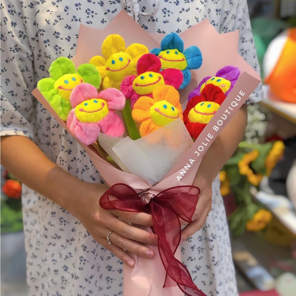 Bông hoa mặt cười vải