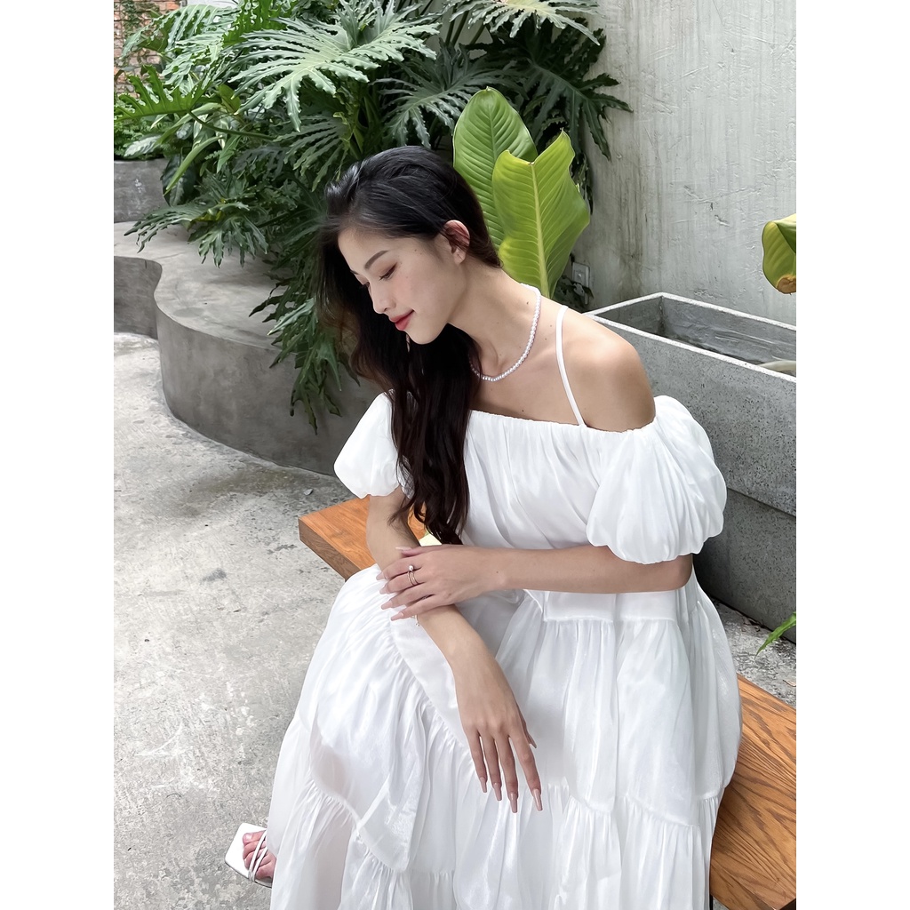 Váy Maxi Hồng Trễ Vai Dáng Dài Siêu Xinh COBIE DRESS - GOÛT DE JUN