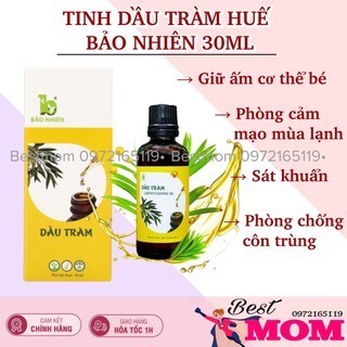 Tinh dầu tràm Huế Bảo Nhiên nguyên chất 50ml  giữ Ấm chống cảm lạnh cho bé Và Mẹ Bầu - Bestmom