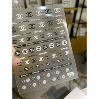Sticker 5D thương hiệu nổi dán móng tay