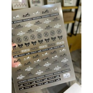 Sticker 5D thương hiệu nổi dán móng tay