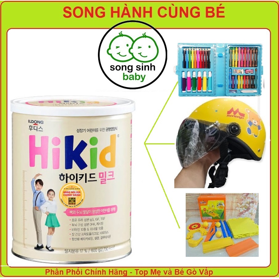 Tang qua Sữa Hikid Vani 600g Chính Hãng Date 2024