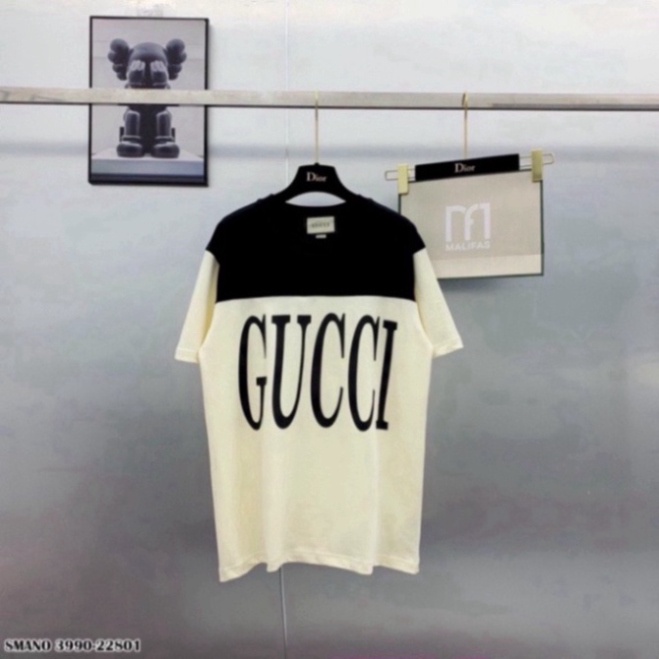 Áo thun In Chữ Gucci đen và trắng Chất Liệu Cotton Co Giãn 4 Chiều Hình In 5D - Áo From Dáng Unisex Nam Nữ Hottend 2023 | BigBuy360 - bigbuy360.vn