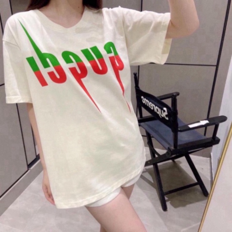 Áo thun In Chữ Gucci đen và trắng Chất Liệu Cotton Co Giãn 4 Chiều Hình In 5D - Áo From Dáng Unisex Nam Nữ Hottend 2023 | BigBuy360 - bigbuy360.vn