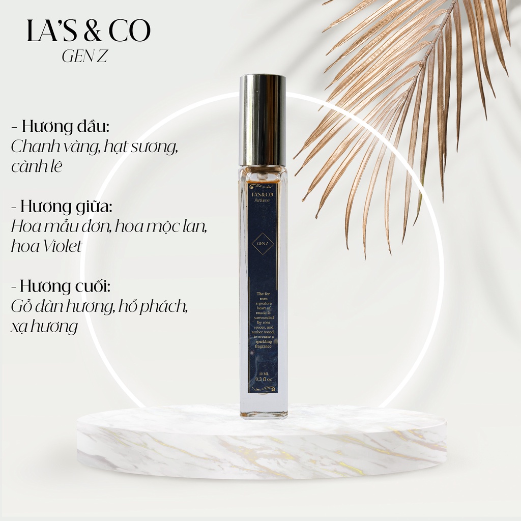 Nước hoa nam nữ La's & Co Gen Z 10ml trẻ trung, năng động, tươi mát