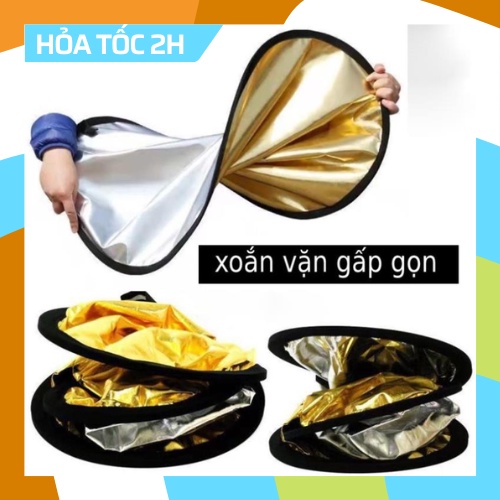 Tấm hắt sáng chụp ảnh bạc/vàng