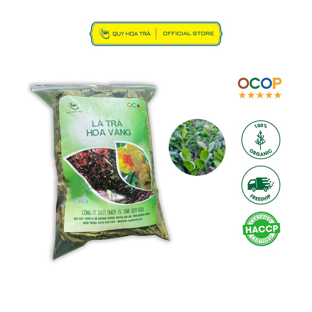 Lá Trà Hoa Vàng Khô QH Quảng Ninh 200g