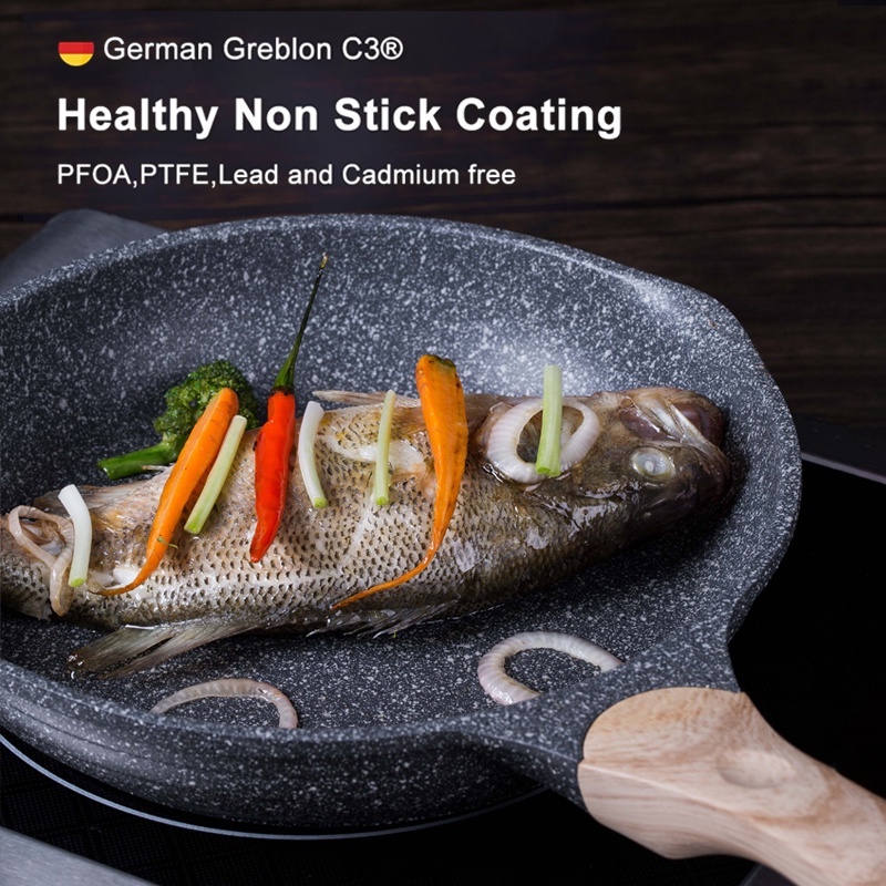 Chảo Chiên Trứng Chống Dính Kawali 20 / 24 / 28 / 32Cm