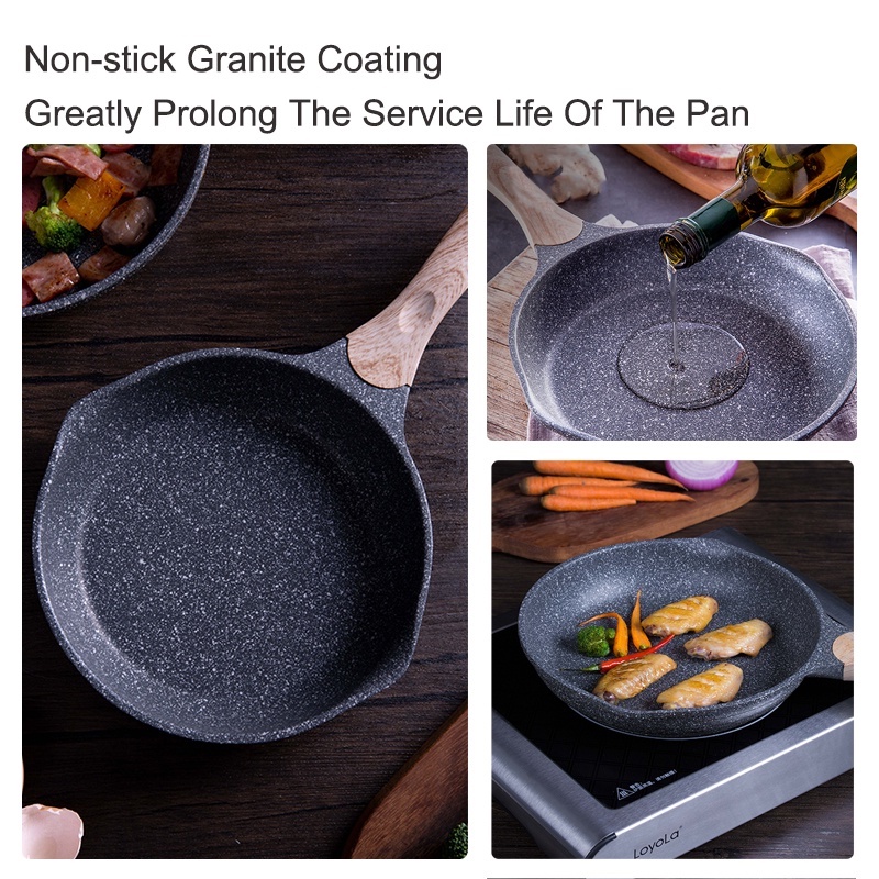 Chảo Chiên Trứng Chống Dính Kawali 20 / 24 / 28 / 32Cm