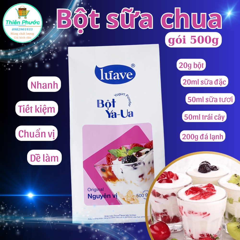 Bột Sữa chua Luave gói 500g (bột Ya-ua,  bột Yogurt)