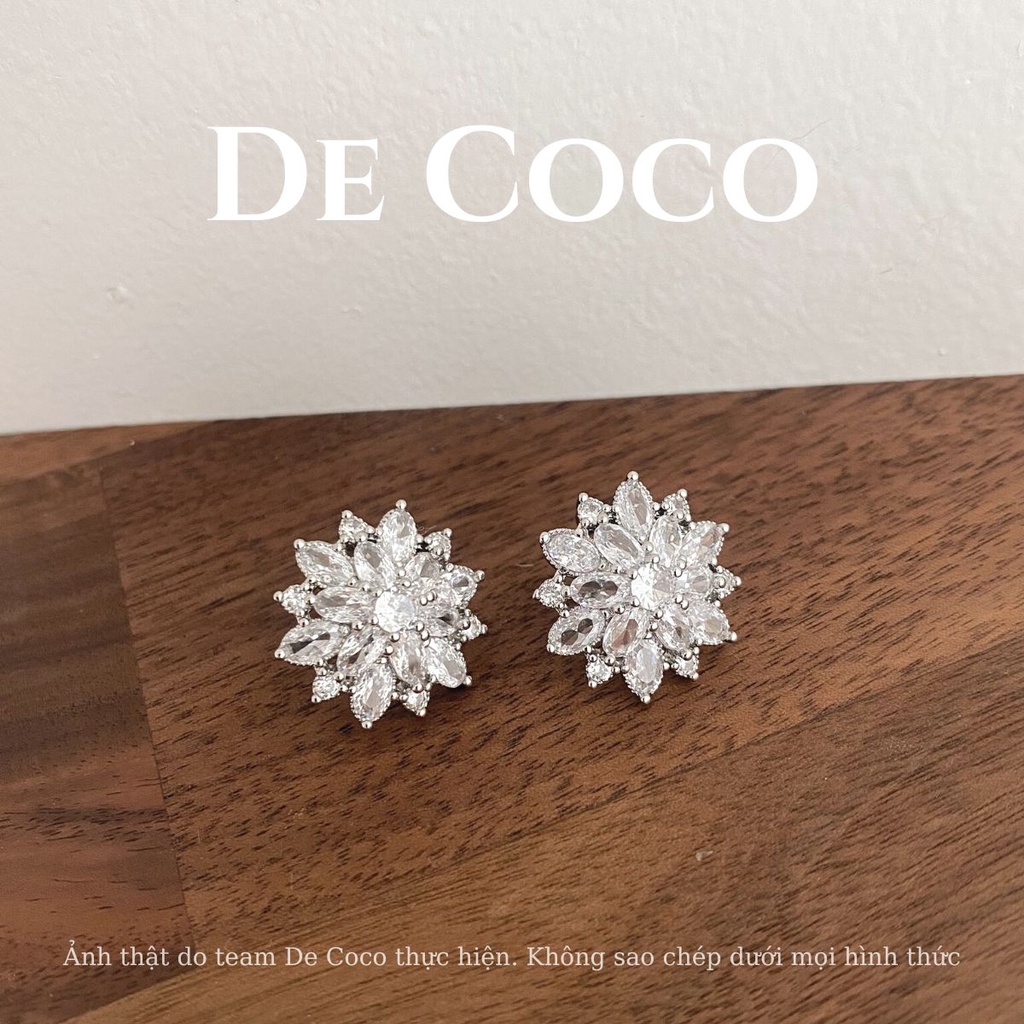 Khuyên tai nữDECOCO ACC Snowflake hình bông tuyết