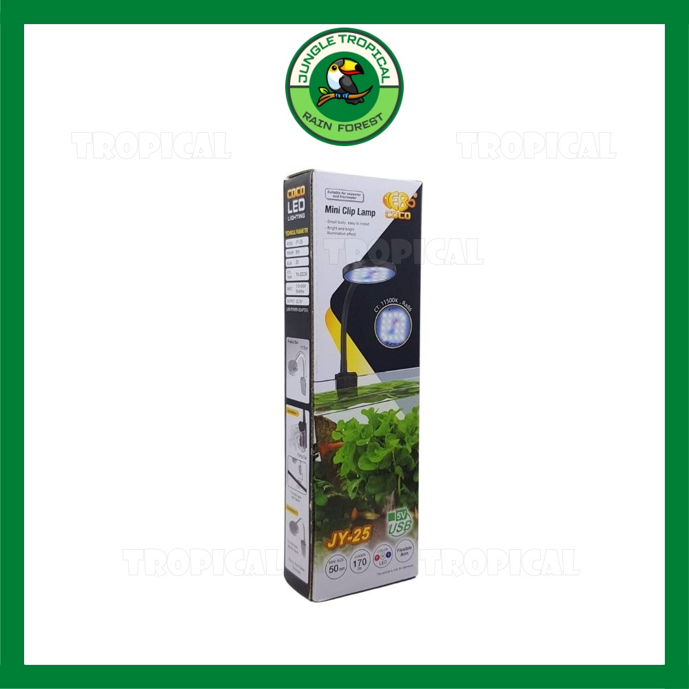 Đèn led rọi bể cá thủy sinh mini Coco JY-25