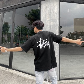 Áo thun stussy basic tee - form rộng - chất coton 100% - định lượng 230ms