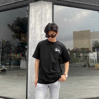 Áo thun Stussy basic tee - Form rộng - Chất coton 100% - Định lượng 230ms