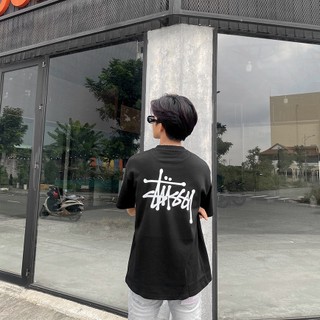 Áo thun Stussy basic tee - Form rộng - Chất coton 100% - Định lượng 230ms