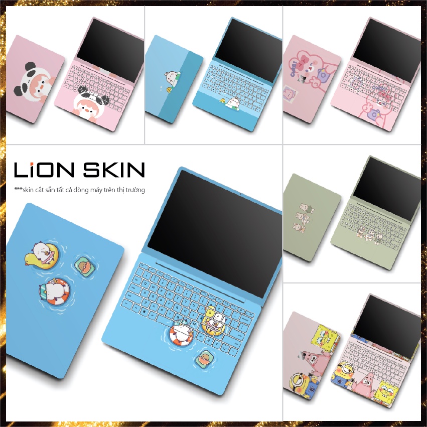 (GỬI MODEL KHI ORDER) Skin Dán Laptop Mẫu Hoạt Hình Dễ Thương - Skin Laptop Cắt Sẵn Theo Model Laptop