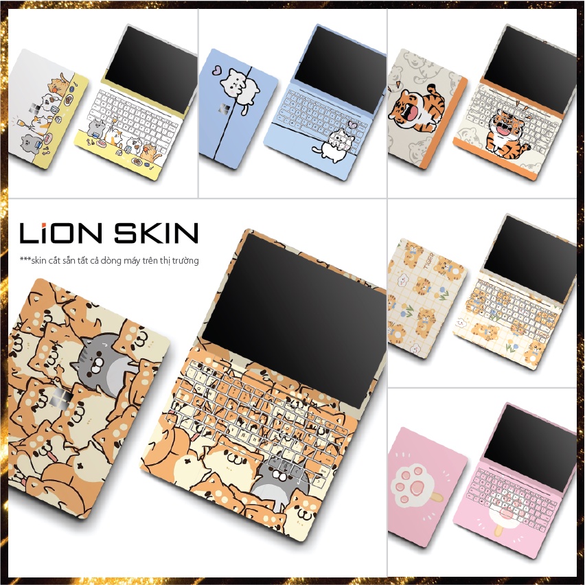 (GỬI MODEL KHI ORDER) Skin Dán Laptop Mẫu Mèo Cat - Decal Laptop Cắt Sẵn Dell, Hp, Asus, Lenovo, Acer, Msi