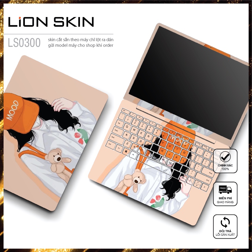 Miếng Dán Laptop Mẫu Girl Trendy - Skin laptop Cắt Chuẩn Dell, Hp, Asus, Lenovo, Acer, Msi