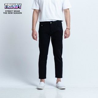 ⚡𝐐𝐔𝐀̀ 𝐒𝐈𝐄̂𝐔 𝐇𝐀̂́𝐏 𝐃𝐀̂̃𝐍⚡Quần jean đen nam trơn ✅ đen rách gối ✅ chất bò co dãn có big size TRENDY STORE