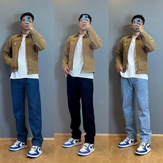 [SALE] ⚡𝐐𝐔𝐀̀ 𝐒𝐈𝐄̂𝐔 𝐇𝐀̂́𝐏 𝐃𝐀̂̃𝐍⚡Quần jean baggy nam ống rộng dáng xuông màu chất jean coton TRENDYSTORE